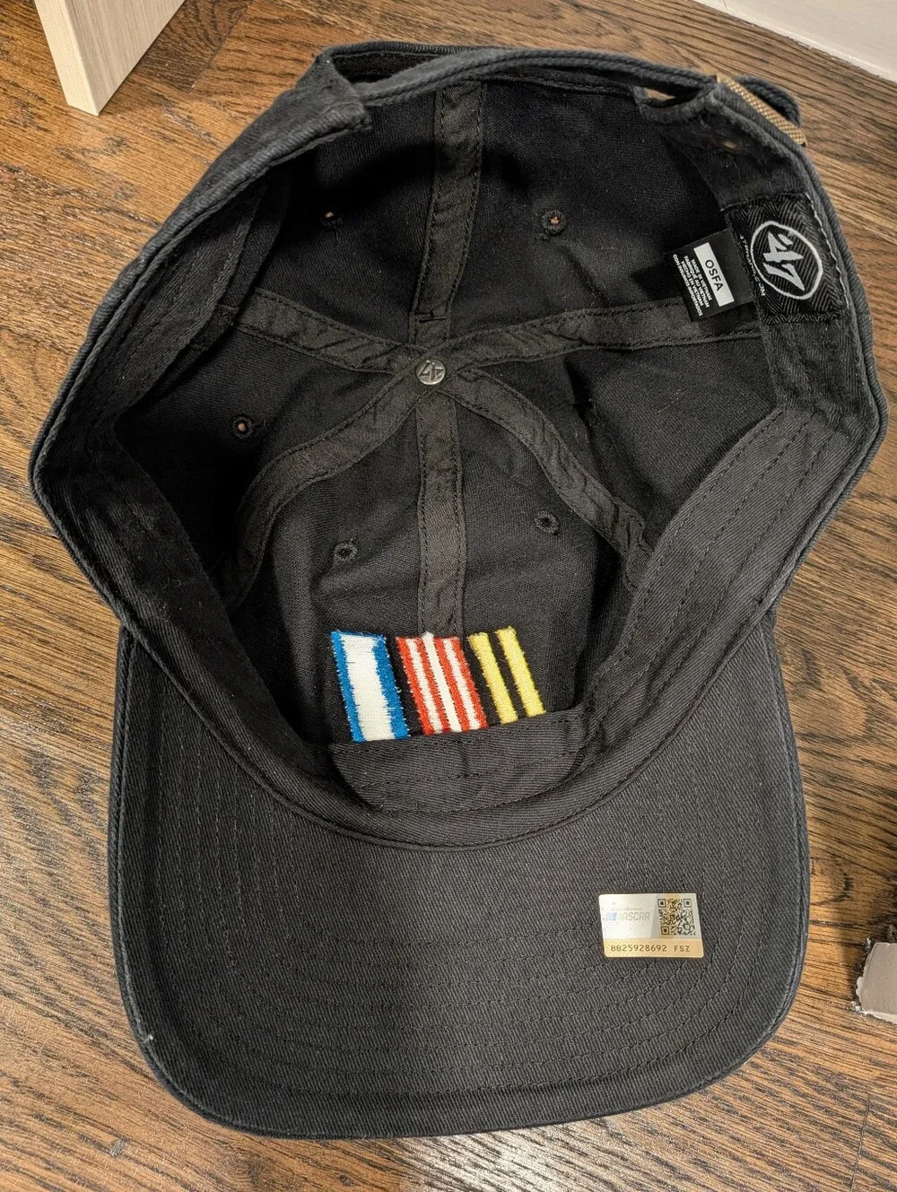 ’NASCAR ’47 Brand Black Clean Up Adjustable Hat 🏁